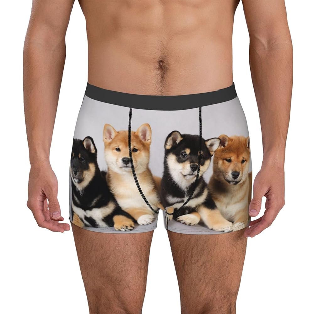 しばけん Amazon | [Chioee] ボクサーパンツメンズ 犬柄 柴犬 しばけん